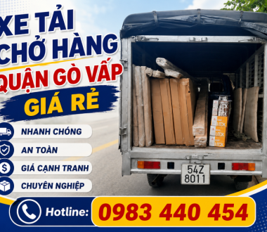 Thuê Xe Tải Chở Hàng Quận Gò Vấp Uy Tín, Giá Tốt, Phục Vụ 24/7