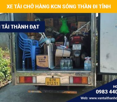 Xe tải chở hàng hóa từ KCN Sóng Thần đi các tỉnh ✅GIÁ RẺ - UY TÍN