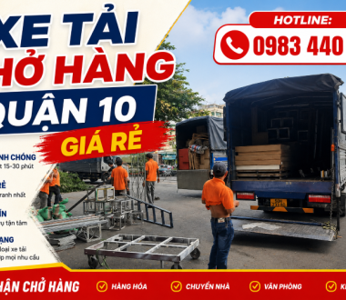 Cho thuê xe tải chở hàng Quận 10 uy tín, giá rẻ, tận tâm