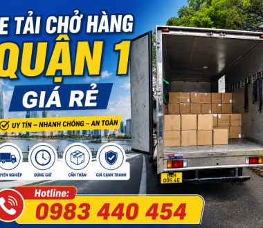 Cho Thuê Xe Tải Chở Hàng Quận 1 Uy Tín - Giá Rẻ [Gọi Là Xe Ngay]