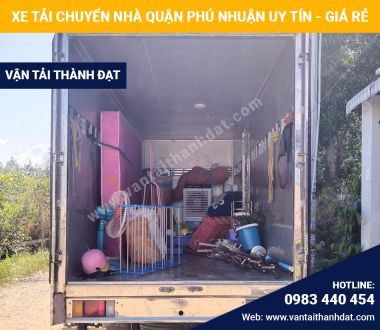 Dịch vụ xe tải chuyển nhà quận Phú Nhuận chuyên nghiệp, uy tín, giá hợp lý 