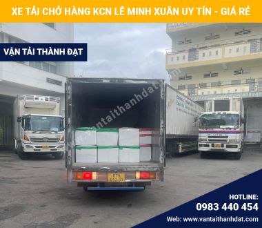 Xe tải chở hàng tại KCN Lê Minh Xuân Bình Chánh giá tốt nhất
