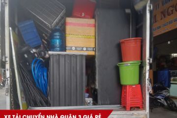Dịch vụ xe tải chuyển nhà quận 3 trọn gói giá rẻ, uy tín