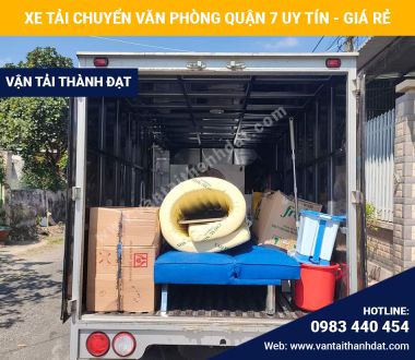 Cho thuê xe tải chuyển văn phòng trọn gói giá rẻ tại quận 7 TPHCM
