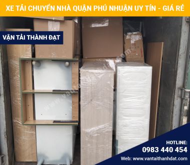 Xe tải chuyển nhà trọn gói quận Phú Nhuận uy tín – giá rẻ - nhanh chóng