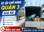 Xe Tải Chở Hàng Quận 3 – Giá Rẻ, Gọi Là Có